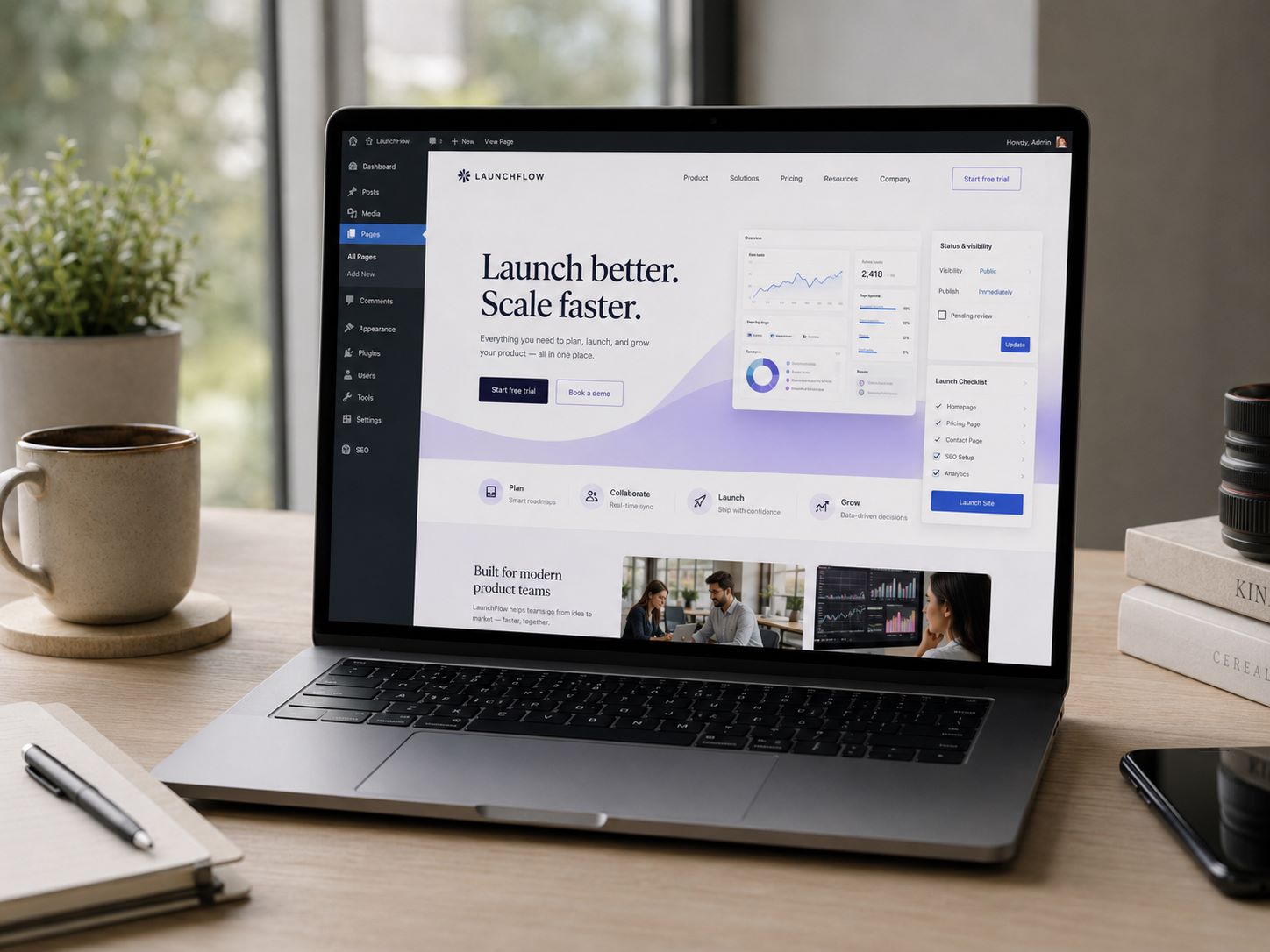 WordPress website build